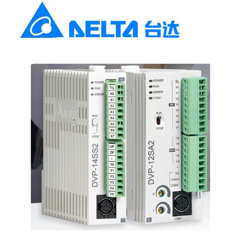 Originalt delta plc-modul dvp 08 sm 10n programmerbar controller dvp 08 st 11n indbygget rs -232 og rs -485 kommunikationsport