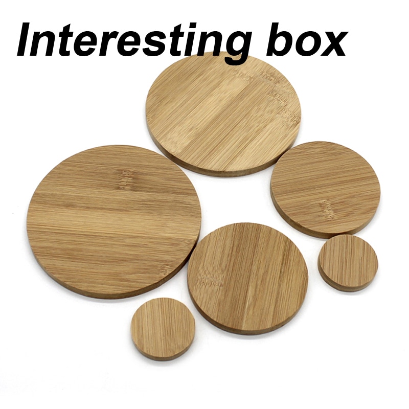 Pyöreä bambulevy, pyöreä puukappale, diy, käsintehty mallimateriaali, tyynylauta, pohjalevy, pyöreä levy