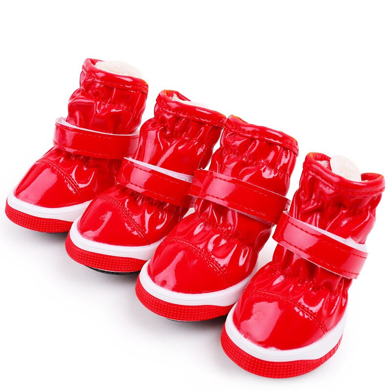 Winter Pet Dog Shoes for Small Dogs Warm Fleece Puppy Waterproof Snow Boots Chihuahua Yorkie Products