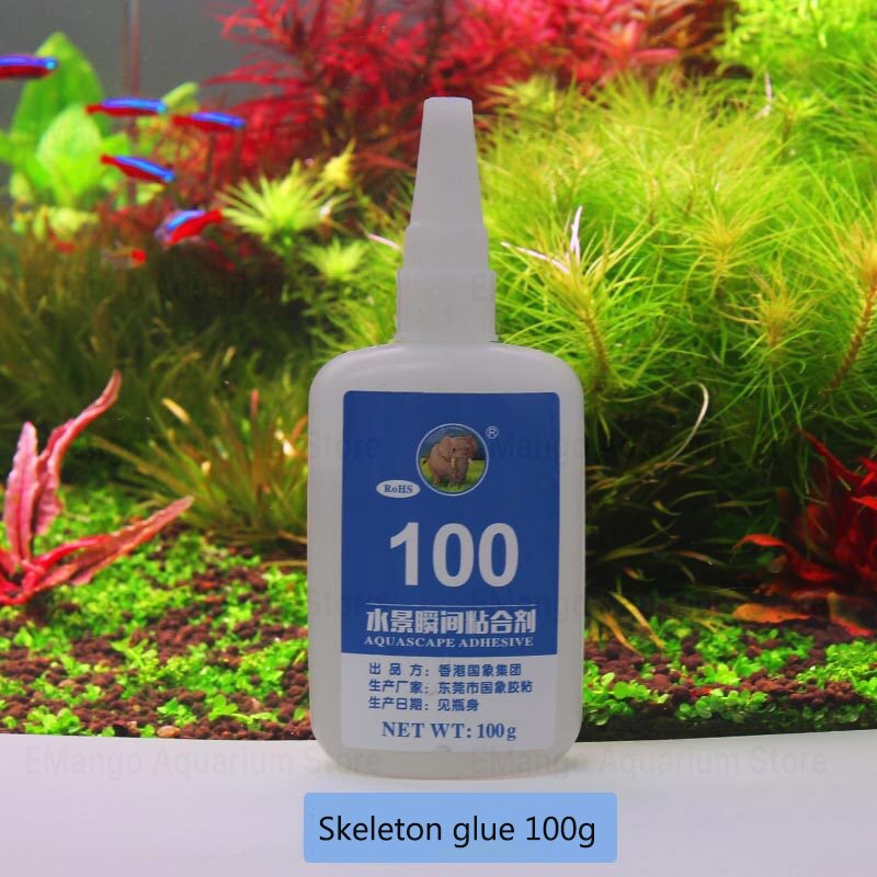 1/3/5 /10pc Aquarium Moss Glue Aquascaping Glue Diy Adhesive Glue Can Use In Water For Aquatic Plants Fish Tank Marine T: Skeleton glue 100g / 3pcs
