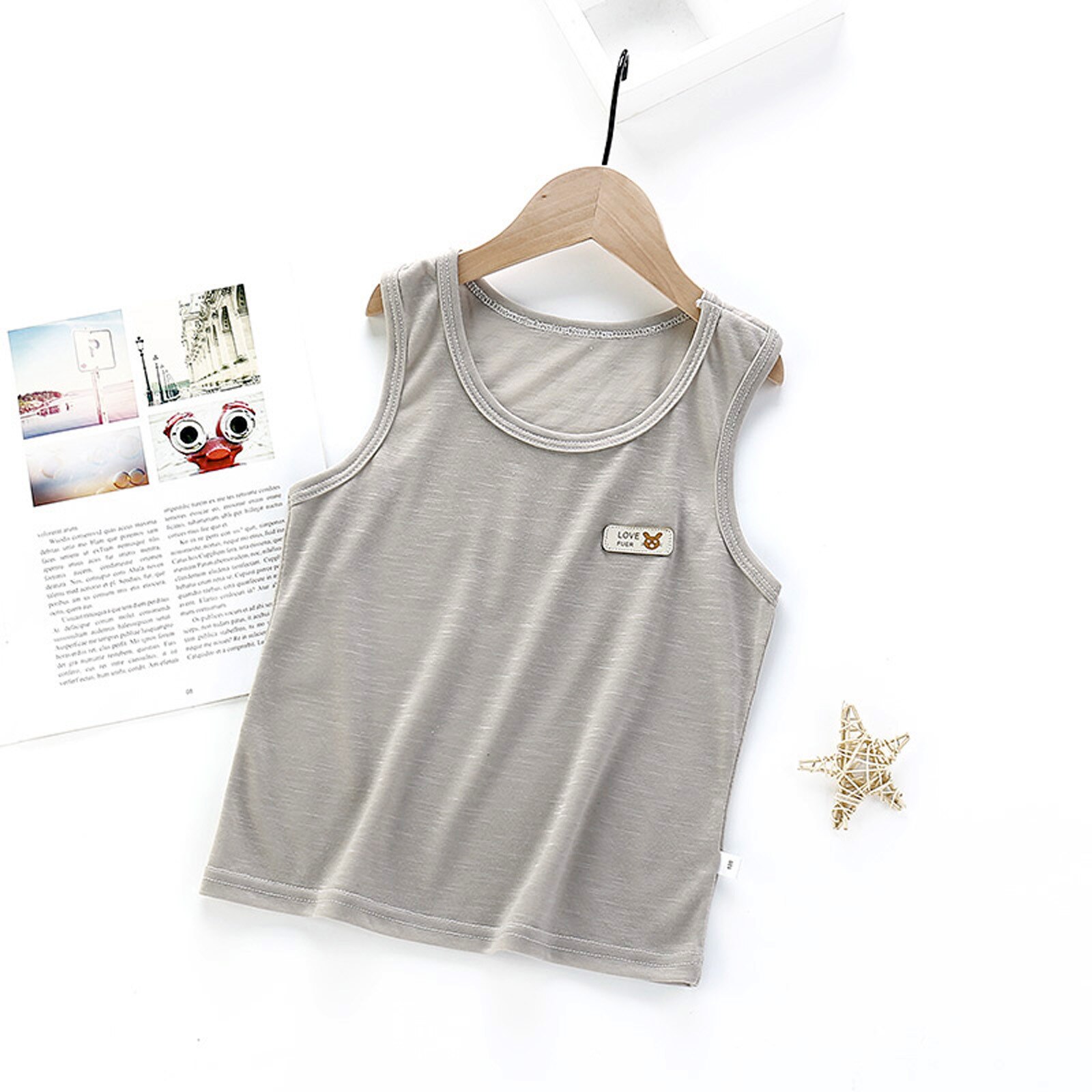 Zomer Mouwloze Baby Jongens Vest T-shirt O-hals Effen Kleur Snel Droog Jongens Kleding Ademend Comfortabele Babykleertjes