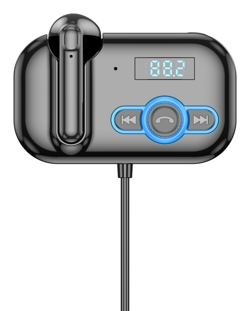 Korseed Bluetooth Headset Fm Modulator Zender Bluetooth 5.0 Fm Radio PD18W Autolader Handsfree Kit Draadloze Auxiliar: Default Title