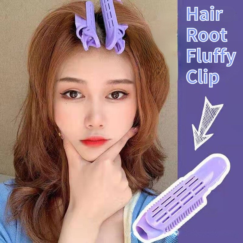 Pinzas rizadoras para el pelo, accesorios de estilismo para el cabello, Color caramelo, plástico Natural, raíz, 1/2 piezas