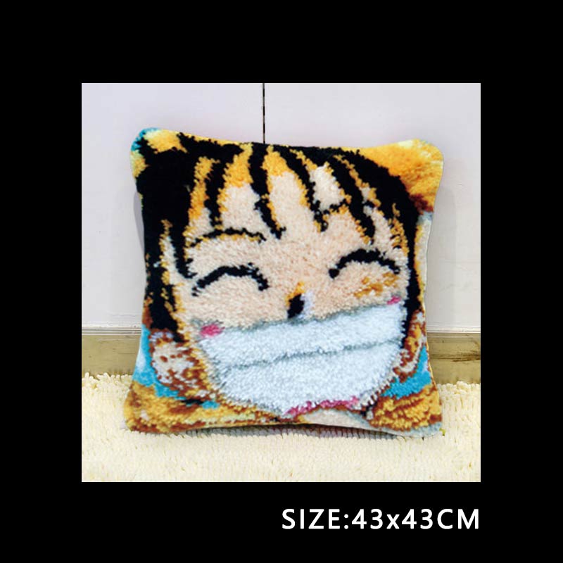 Latch Hook Kits Diy Do It Yourself Sofa Shape Europe Cushions Needlework Mat Lovely Knooppakket Blank Canvas Sofa Shape Cushions: BZ174