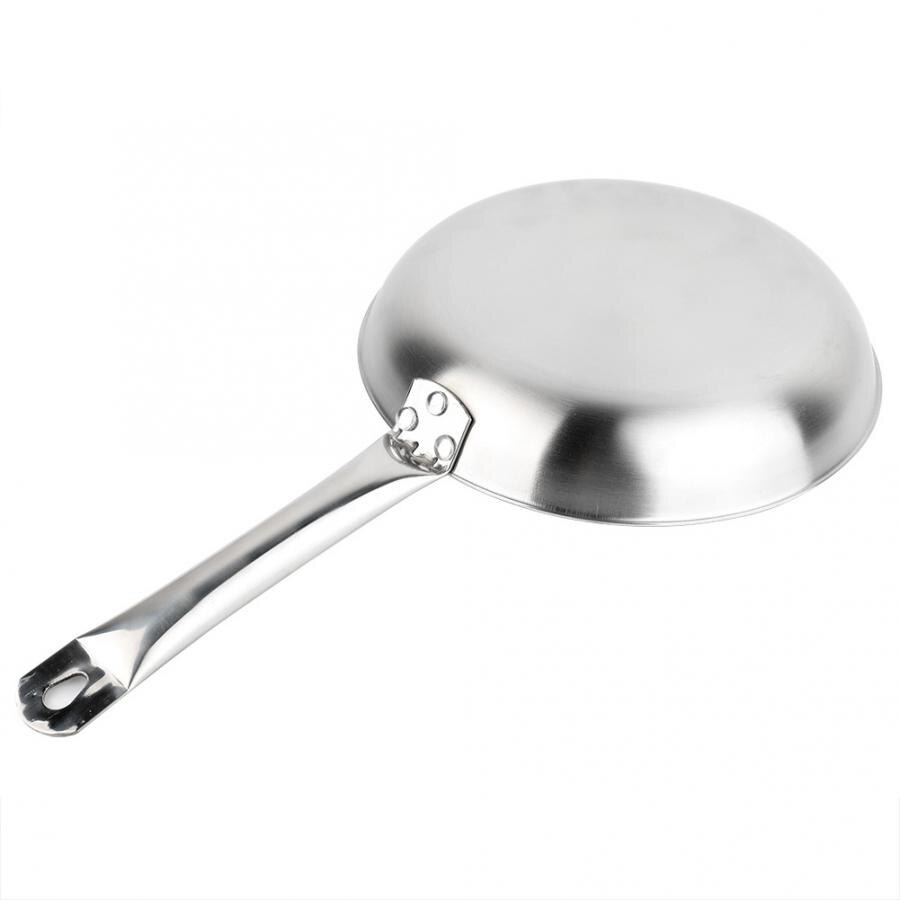 Nonstick stegepande tyk rustfri stål non-stick belægning pande med hjælpehåndtag sauter og stegepande stegepande