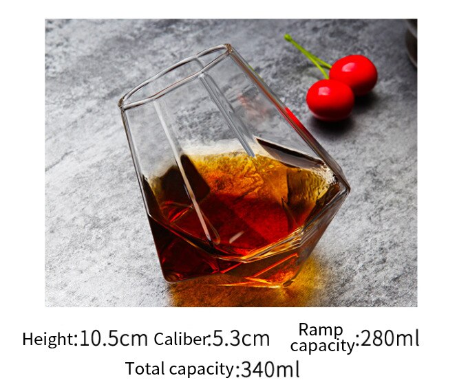 Copa de cristal, copa de vino, copa de cristal, vasos para cóctel, taza, café, boda, bar, artículos para beber, brandy, vino tinto, ocio.: Copa de diamante