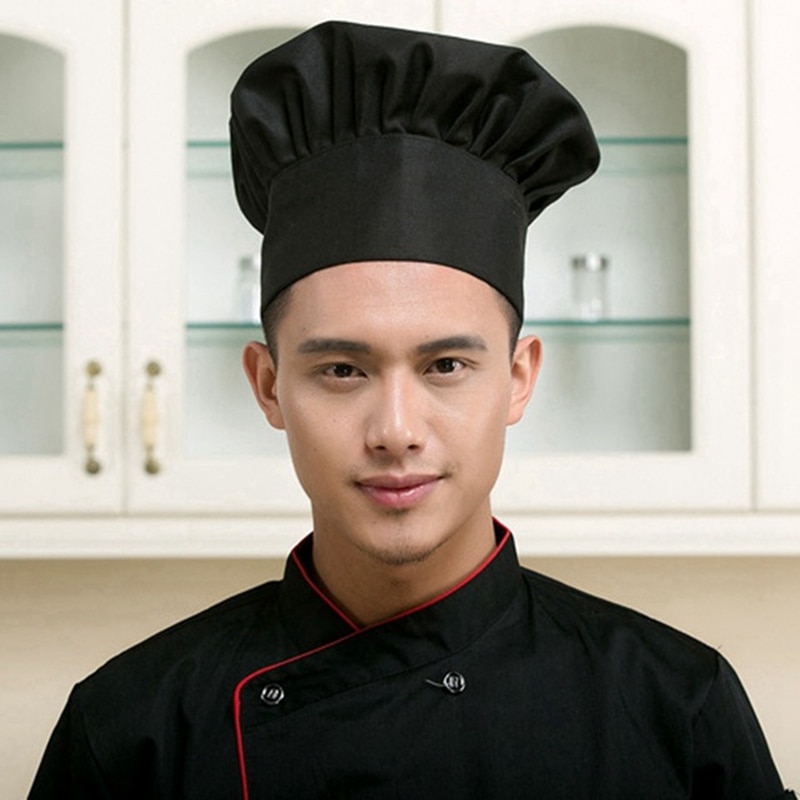 thumbnail image 2 of Restaurant Chef Caps 20 Pack Chef Hats - Adjustable Kitchen Cooking Caps With Mesh Top For Breathability (Black) Mesh Top Skull Caps 2 of 11