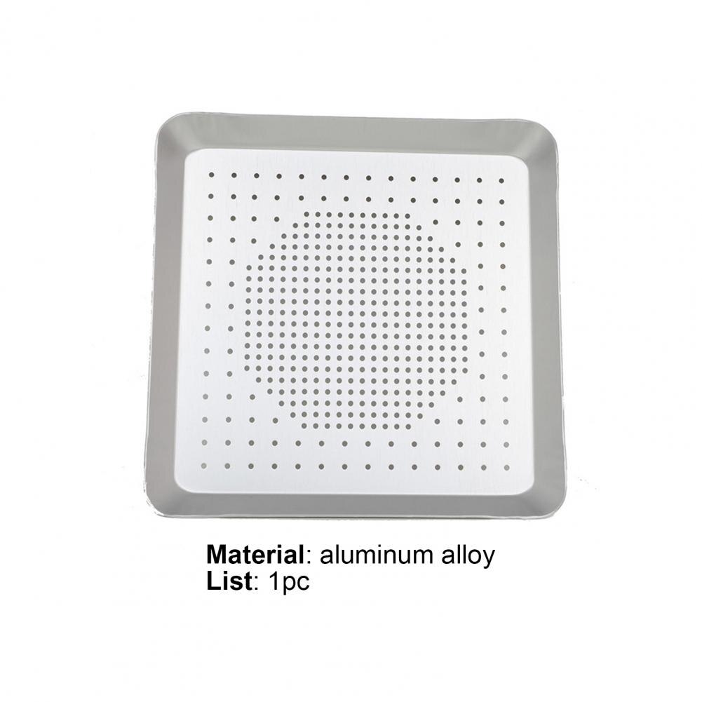 8/9/10/12/13/14/15/16 Inchs Square Pizza Pans Aluminium Alloy Tray Non-Stick Baking Tool Pizza Bakeware Mould Pan Kitchen Tools