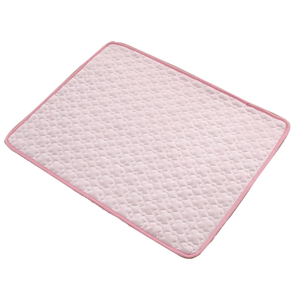 Sällskapshundsmatta kylande hundsängar kattfilt andas sällskapshundsäng sommartvättbara sällskapskattsängar för små medelstora hundar: Rosa / 50 x 40cm