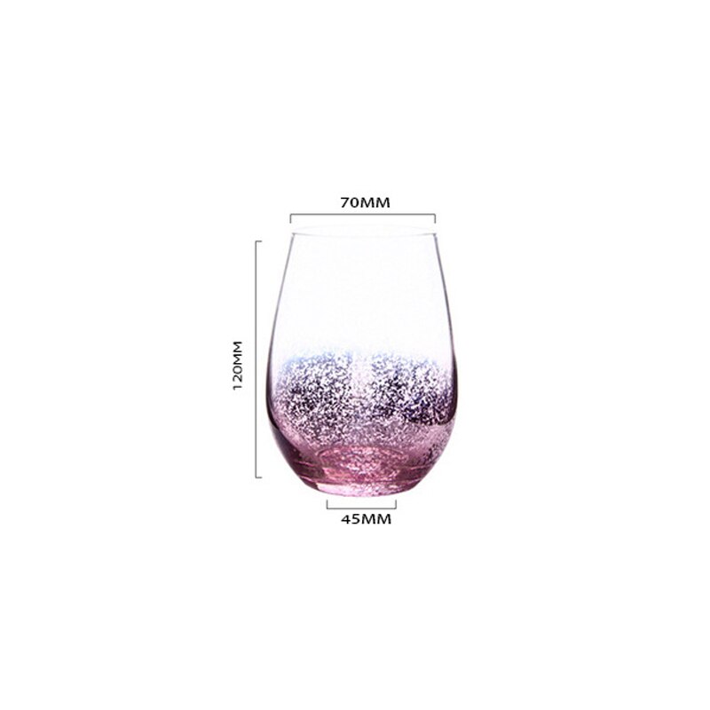 Bouteille d'eau en verre 500ML INS ciel étoilé, tasse ventre, pour la maison, tasse Kawaii, pour jus de lait, café, Smoothie, boisson, bière: Pink