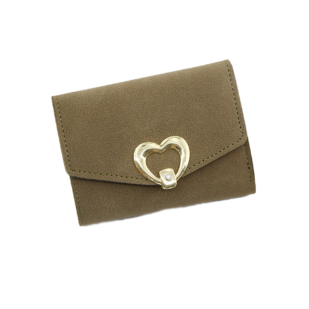 2021 Marka Nowy kobiety monety kiesy moda portfel w kształcie serca pstryknąć zamknięcie kartonowe opakowanie: zielony