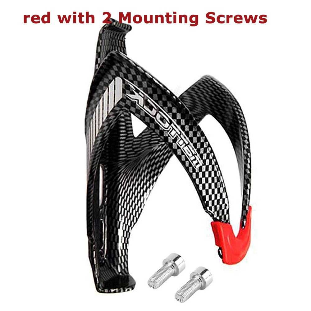 Portabidones de fibra de carbono + fibra de vidrio para bicicleta de carretera, soporte para botella de agua, jaula para bicicleta de montaña: B