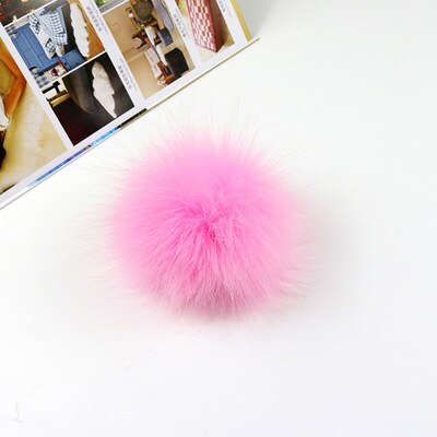 30 stk/parti 8cm blandede bløde rundformede imiterede ræve pomponkugler fluffy pom pom til børn gør-det-selv beklædningsgenstand håndværk: 16