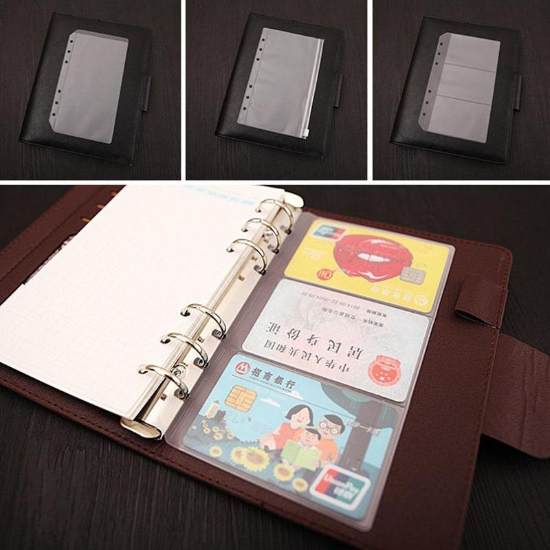 Zipper A5 A5 A6 Spiral Pvc Zipper Bag Notebook 6 Hole Inner ... – Grandado