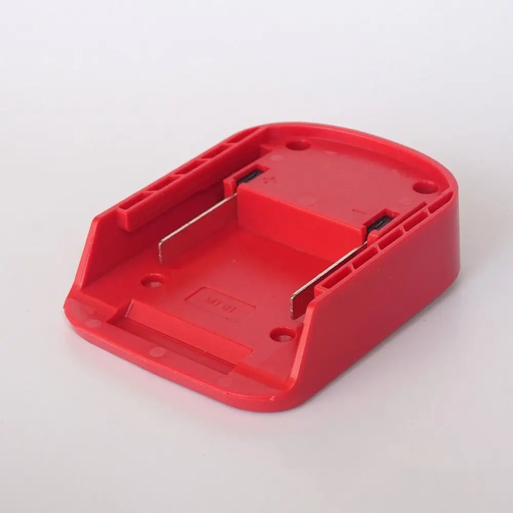 DIY Battery Adapter Converter Base Battery Connector Charging Head Shell Holder Base Power Tool Accessories: Dark Red
