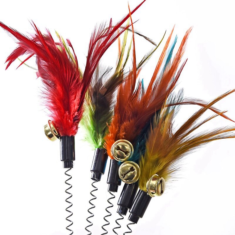 Funny Pet Cat Toys Electric Rotating Toy Spring Toy for cat Colorful Butterfly Animal Interactive Training Pet Cats Toys