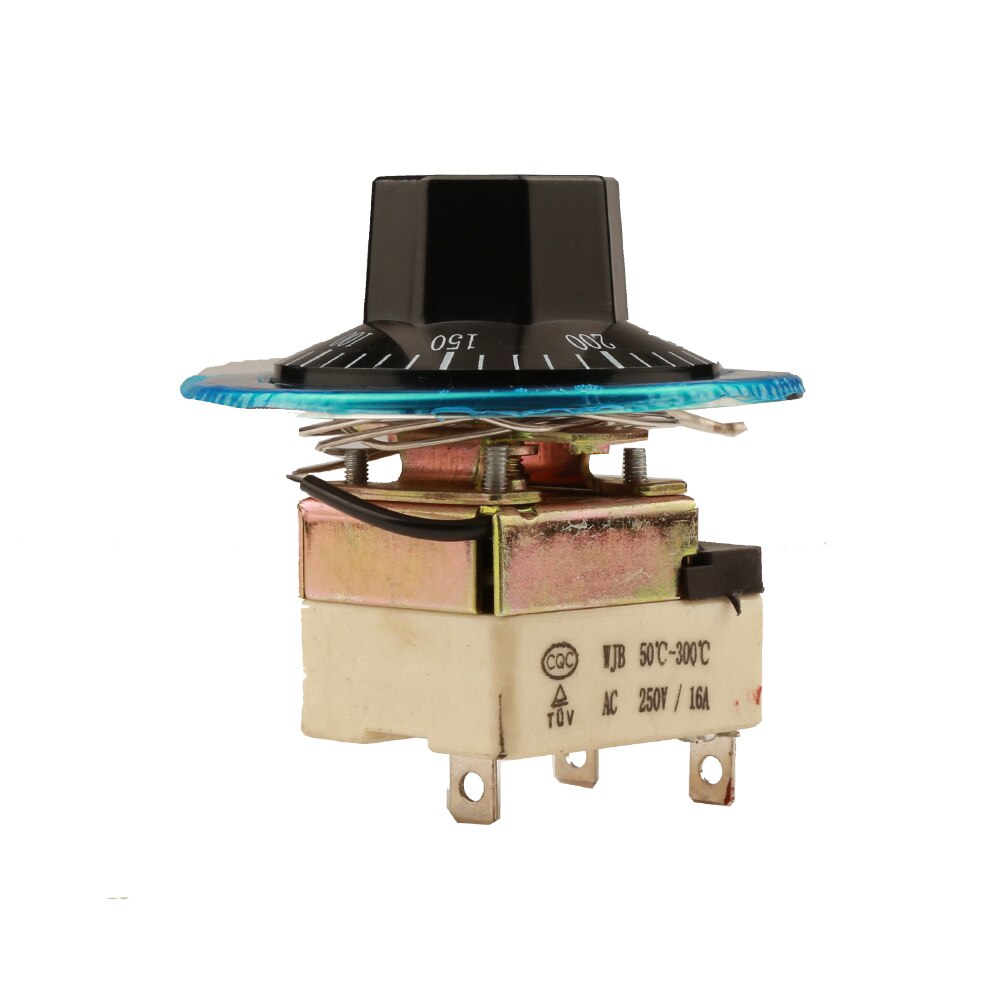 Termostat AC 250V 16A 50-300 stopni celsjusza pokrętło regulator temperatury wzrostu cieczy NC dla piekarnik elektryczny