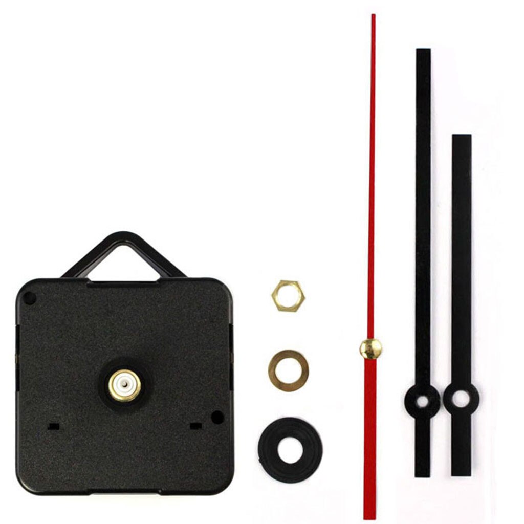 HOMSFOU 2sets Quartz Wandklok Mechanisme Kit Geluidsloze Vervanging Voor Wandklok Stijlvolle Wijzers Lange As Geschikt Voor Klokken Duurzaam Sterk Kunststofmateriaal