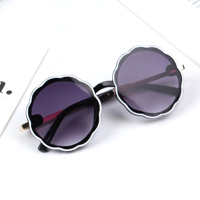 Zilead baby solbriller rund innfatning personlighet solbriller blondere barnebriller uv - motstandsdyktig trendy takrenne og jenter: 1