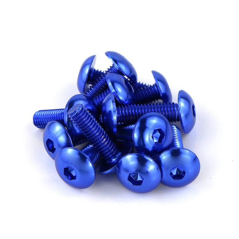 Kit completo de tornillos de carenado para motocicleta para Yamaha Tmax 500 2001 Tmax 530 XJR400 XJR1300 XT1200Z, Tuercas para Clips de 6mm y 5mm
