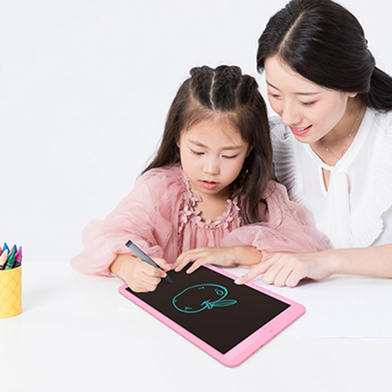 13/10in LCD Writing Tablet Split Screen Electronic Drawing Board Ruler Mouse Pad Electronic Ultra-thin Graphic Board