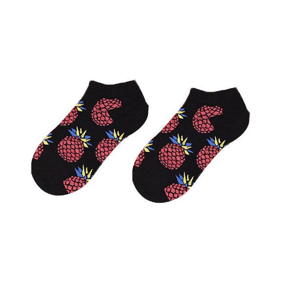 Mens' Fruit Avocado Zebra Cotton Boat Socks European and American Ins Tide Socks Happy and Funny Socks Man's Sox: 5