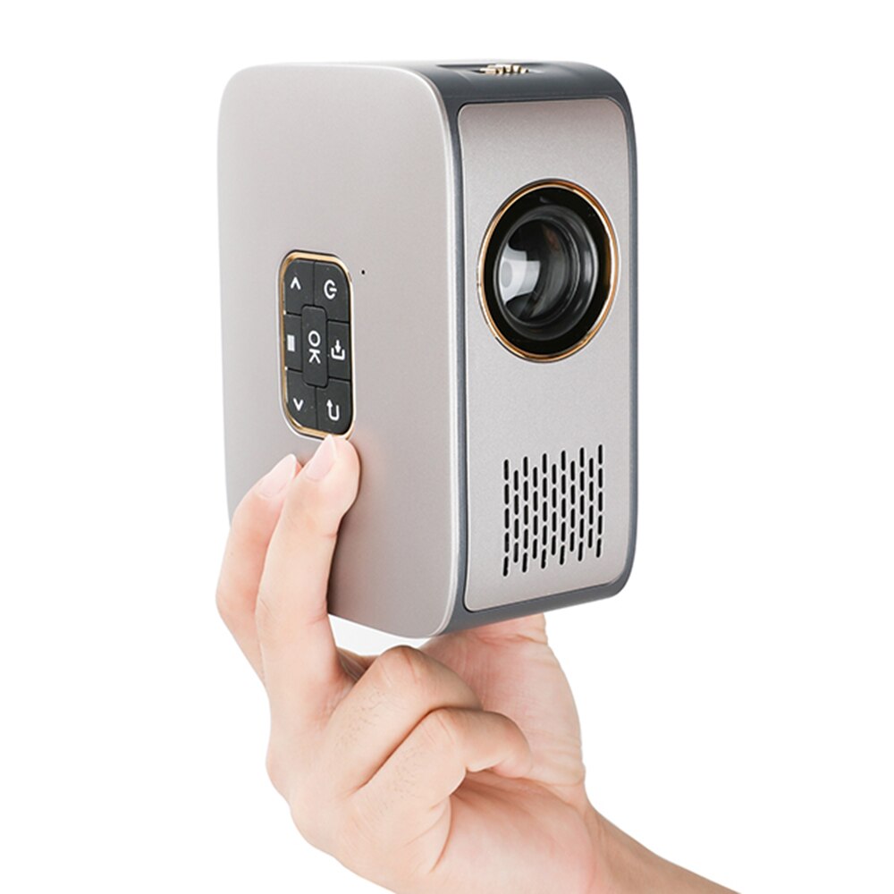 Projetor portátil lcd sd40 led 1080p, home theater, 500 lúmens, 1000:1 relação de contraste com hd usb porta mini projetor