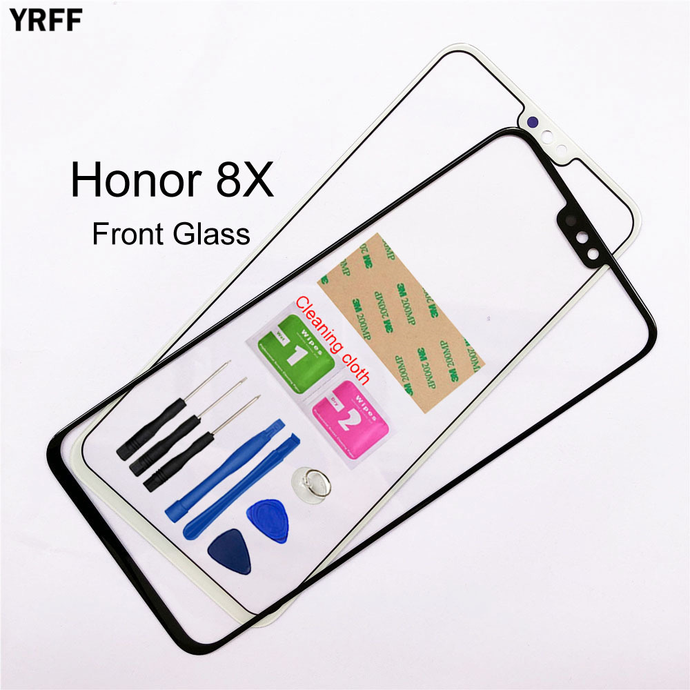 6.5 ''handy Frontplatte Glas Für Huawei Honor 8X Front Glas Outer Glas Abdeckung Panel Ersatz (Kein touch bildschirm)