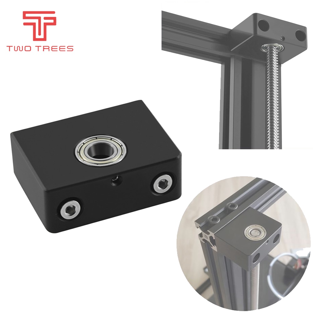 3D Printer Parts Aluminum Z-Axis Leadscrew Top Mount For Tornado CR10 Creality ENDER 3 Metal Z-Rod Bearing Holder BLUER