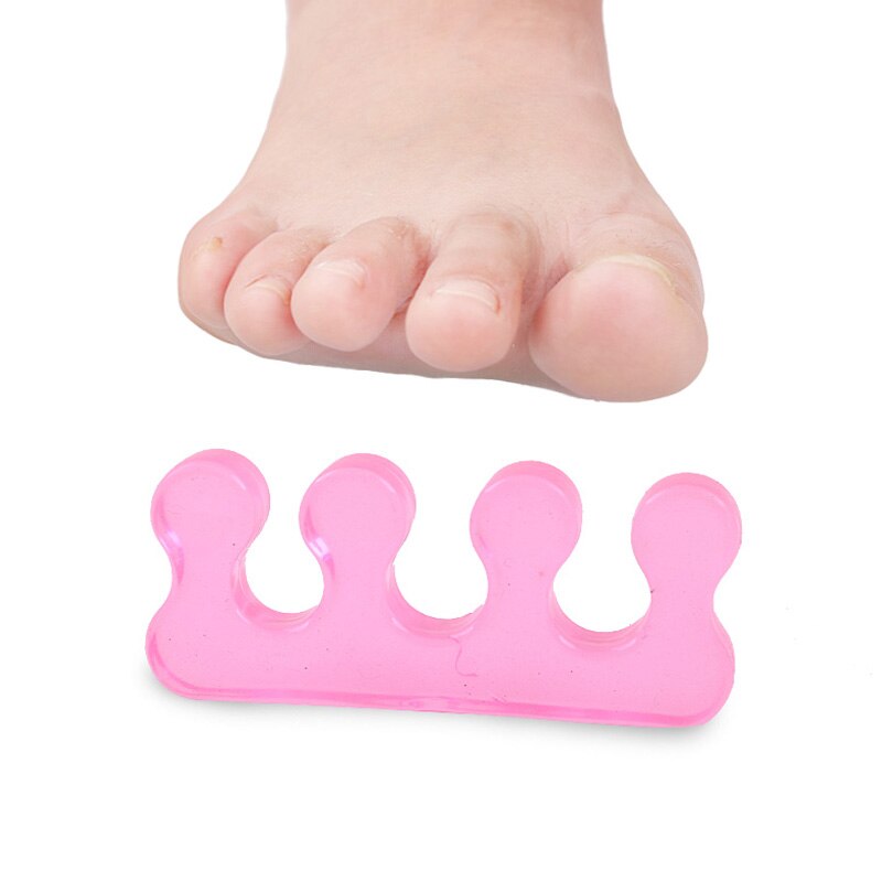 1Pair BYEPAIN Happy Toes Gel Toe Separators Stretchers and Straighteners for Foot Pain &amp; Bunion Relief, Hammer Toes and More
