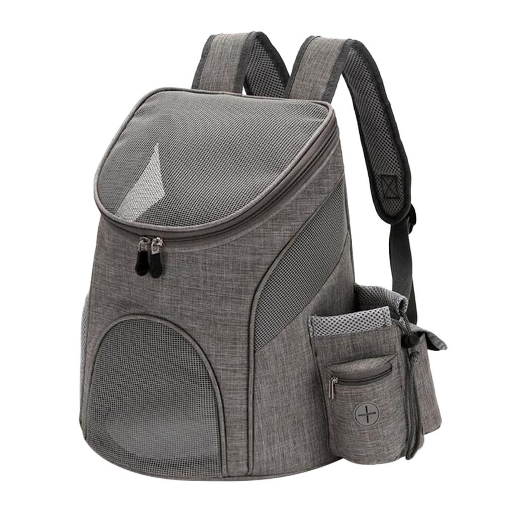 Breathable Cat Carrier Backpack Pet Cat Small Dogs Outdoor Travel Bag Carry knap sack Translucent anti-depression 45x36x31cm: D