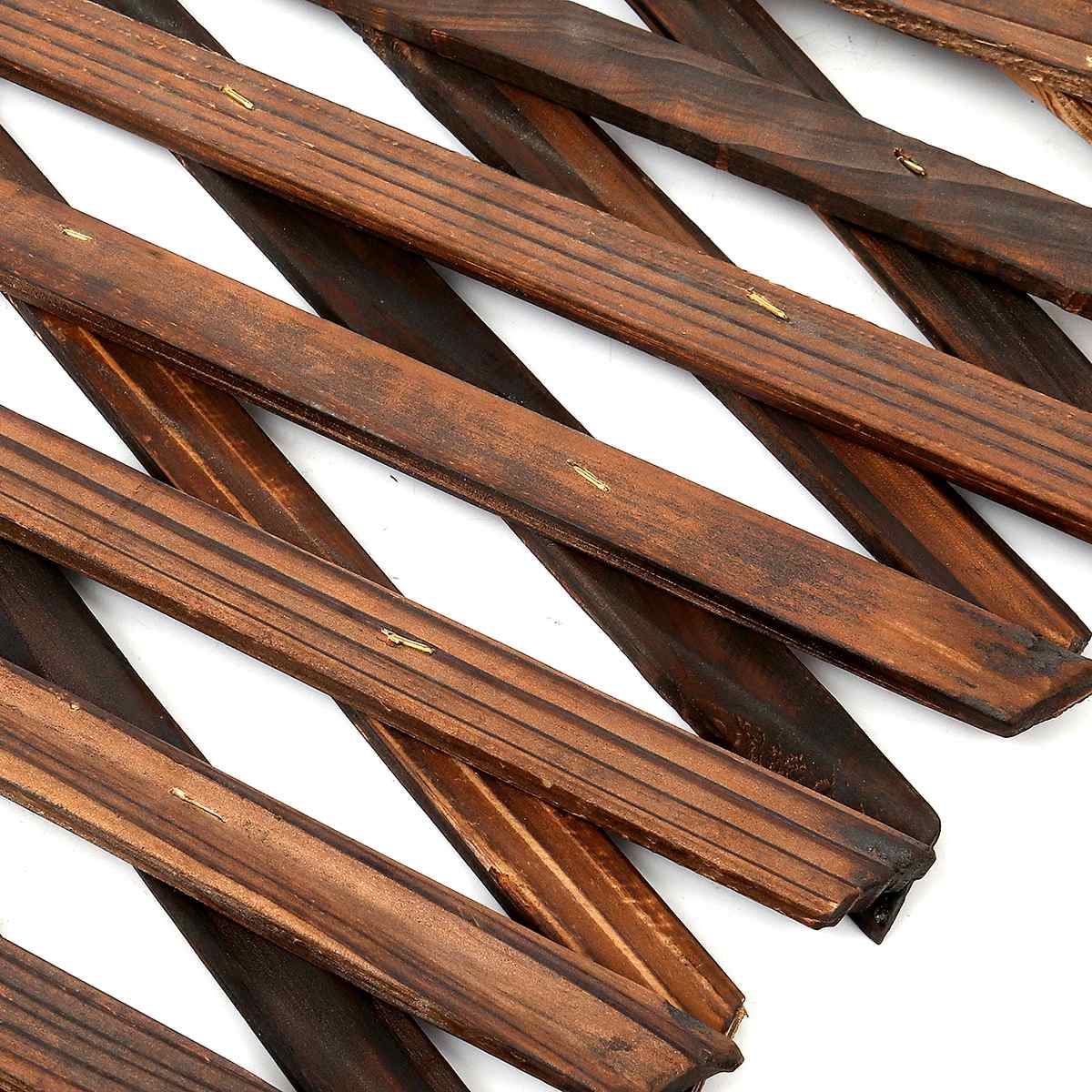 100cm Retractable Expanding Fence Decorative Outdoor Wooden Fence Pet Safety Fence For Patio Garden Lawn Decoration