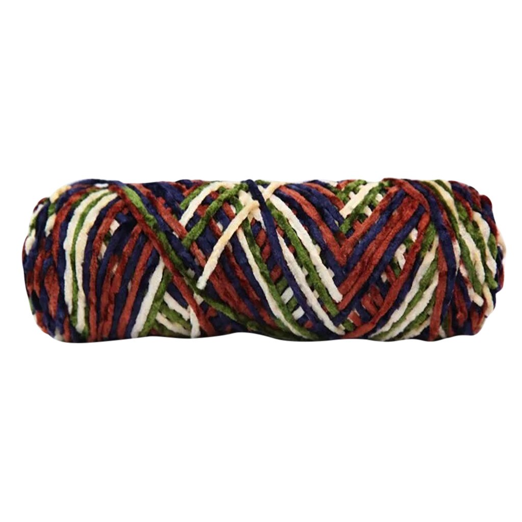 Chenille inverno crochê cachecol linha gancho macio linha de tricô fio de tranças fio para a mão tricô suprimentos colorido needlework novo: B