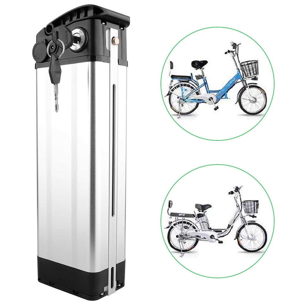 1Pcs Bike Battery Case Aluminum Lithium Battery Box For Electric Bike 36V/48V Large Capacity Holder Case Bicycle Accessories