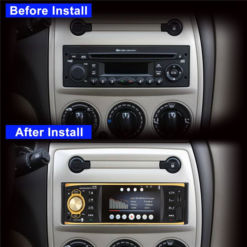 4019B 4.1 Inch 1 Een Din Auto Radio O Stereo Aux Fm Radio Station Bluetooth Auto Radio Met Afstandsbediening