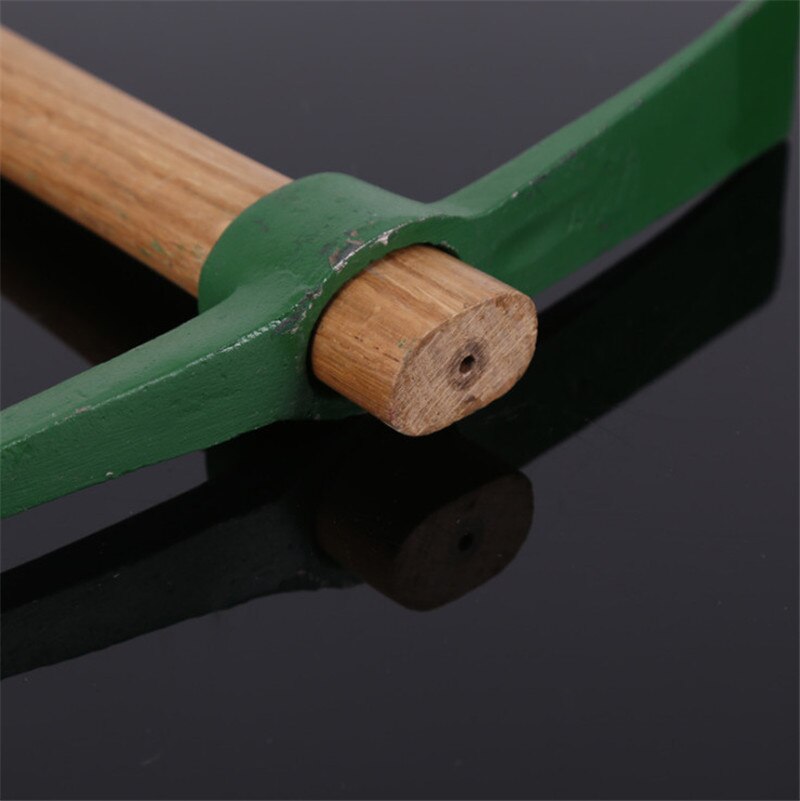 Garden hand tools Wooden Handle Small Pickaxe Hoe Digging Steel Mattock Axes Outdoor rescue tools