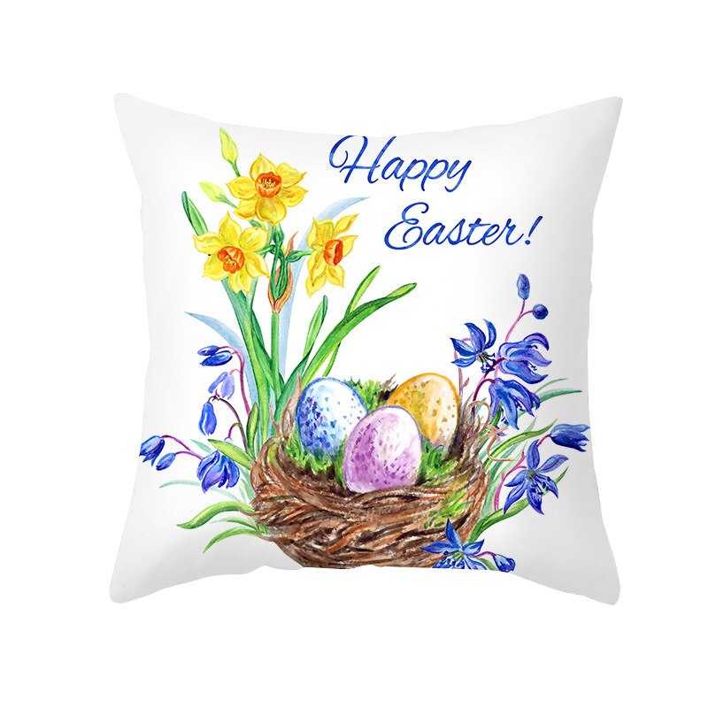 Kids Kussensloop Brief Kussenhoes 45*45 Sierkussen Covers Decor Kussens Bank Polyester Bloemen Home Decor Kussenslopen: 8
