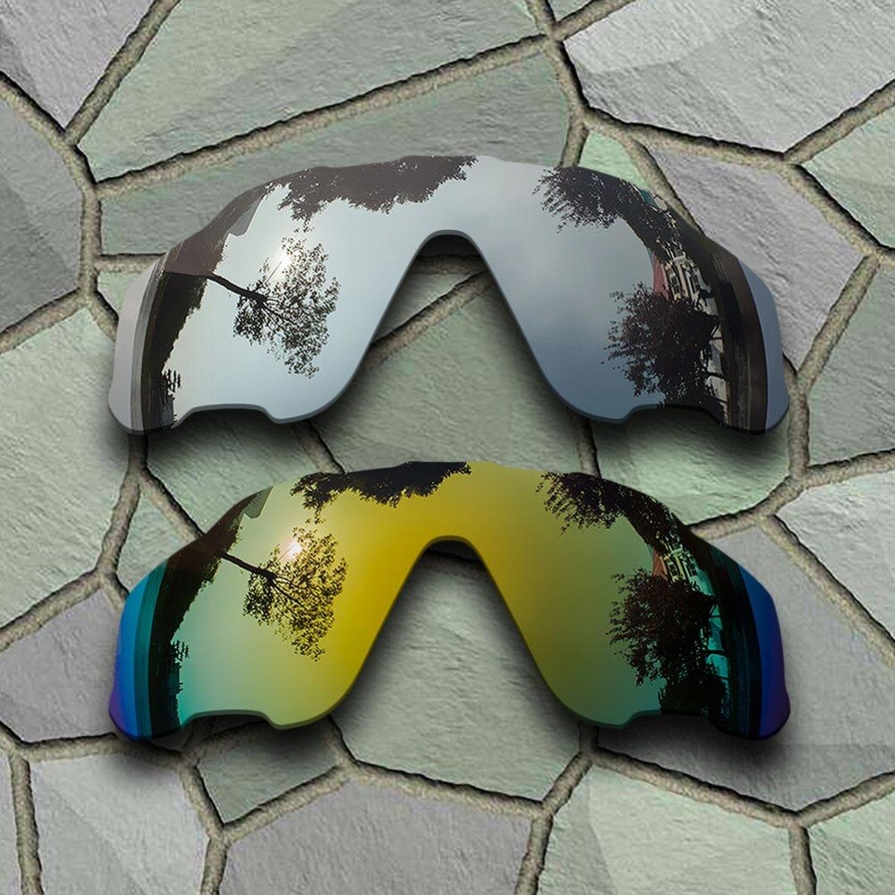 Chrome &amp; Gelb Goldene Sonnenbrille Polarisierte Ersatz Linsen für Oakley Jawbreaker