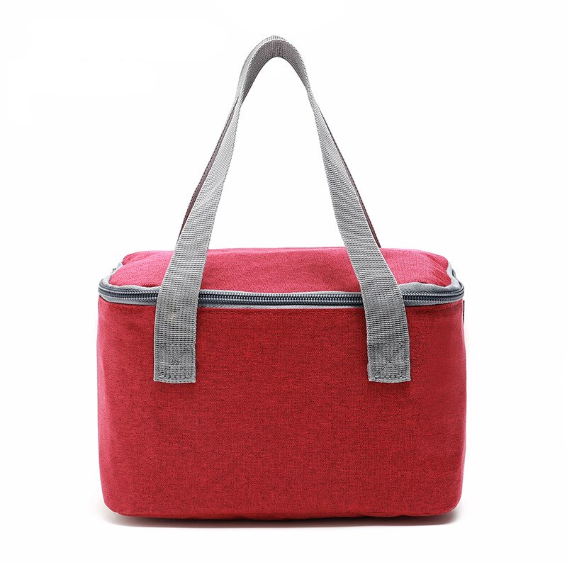 SANNE 5L Kids Bento Box Insulated Cooler Bag Thermal Lunch Bag for Beer Leisure Accessories Supplies Product Picnic For Kids: Wine red