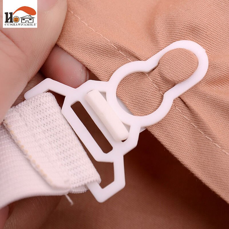 CUSHAWFAMILY 4 pcs Multipurpose Verstelbare Laken Koord Haak Lus Riem Bevestigingsmiddelen Matras Elastische Houder Clip Grijpers Tool