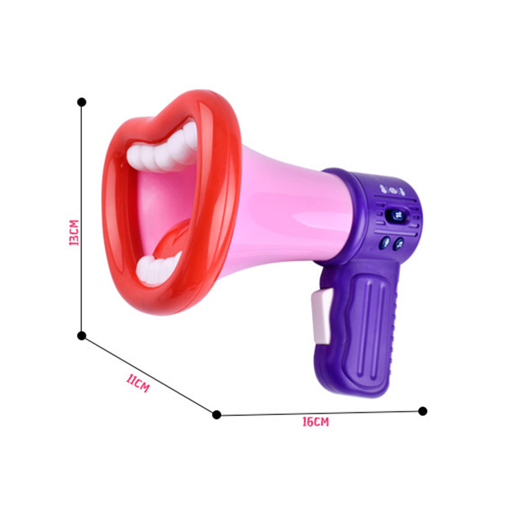 Stor mund sjov megafon optagelse legetøj børn stemmeskifter børn højttaler håndholdt mikrofon vokal legetøj