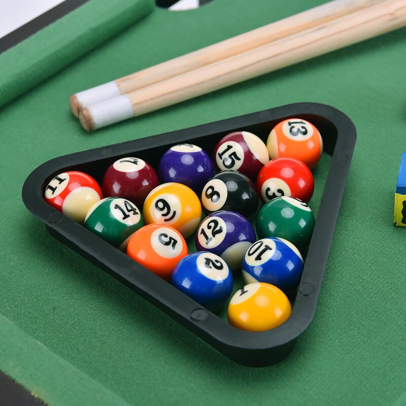 Children's Billiard Table Set Mini Pool Table Billiards Table With Balls and Cue Kids Entertainment Play Sport Toy