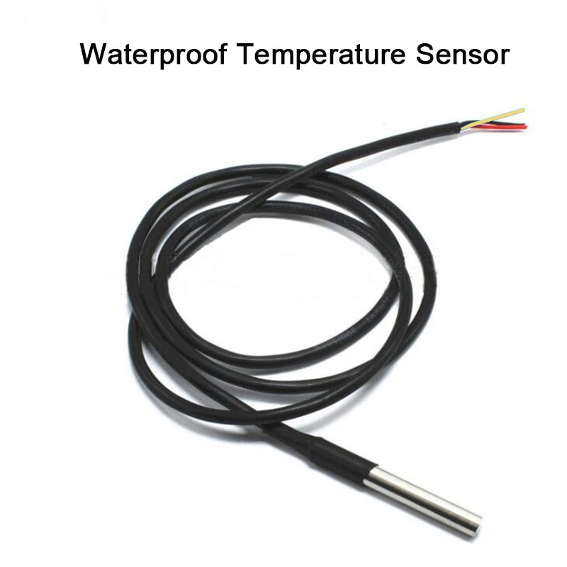 DS18b20 Temperature Sensor, 5 15 20 10pcs/lot DS18b20 Waterproof Temperature Sensor With Stainless Steel Probe Temperature Tool