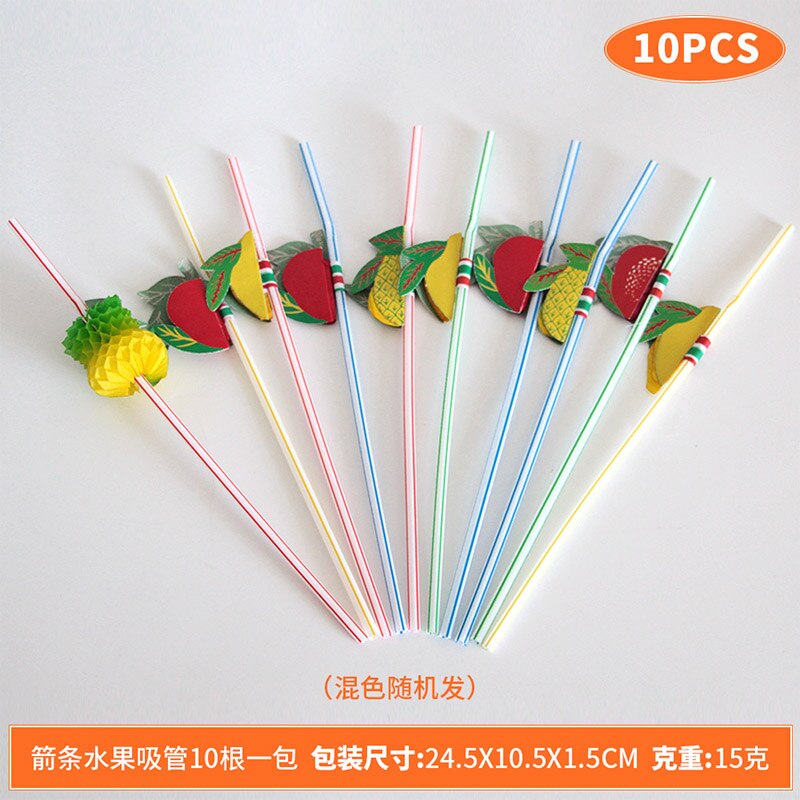 10pcs Cocktail Decorative Garnishes Umbrella Bamboo Stick Summer Tropical Luau Party Hawaiian Beach Theme Flamingo Party Decor: 1