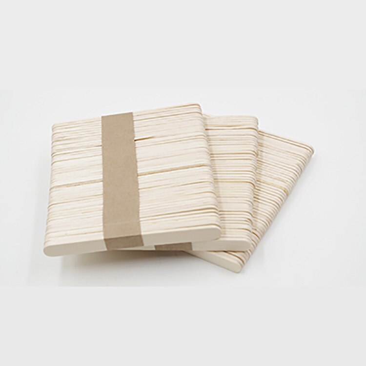 40Pcs/Lot Wooden Ice Cream Sticks Pop Popsicle Wood Sticks Art Crafts Ice Cream Tools Kids Handwork