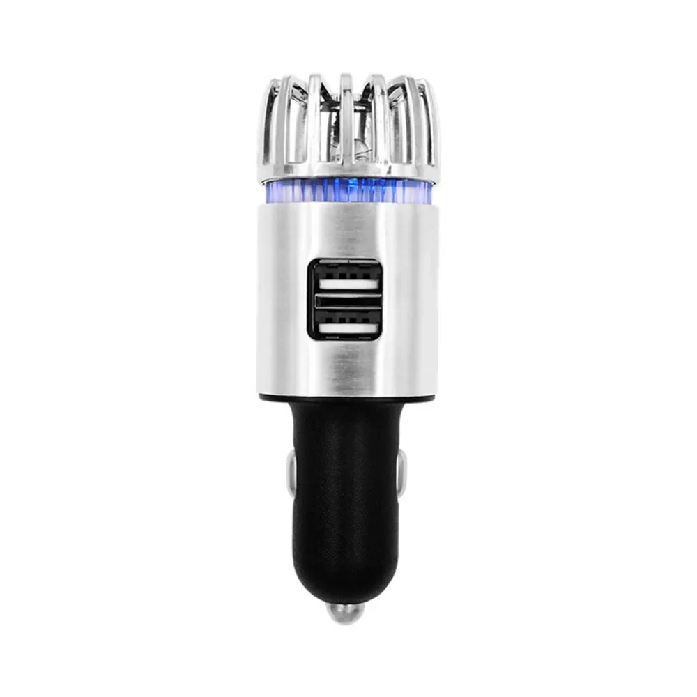 Purificador de aire para coche, Mini purificador iónico de anión de aire fresco para coche, barra de oxígeno, ionizador de ozono, limpiador, ambientador para vehículo, carga USB