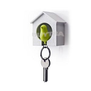 Vogelhuisje Sleutelhanger - Muurhaak & Sleutelhouder - Auto Decoratie Accessoire