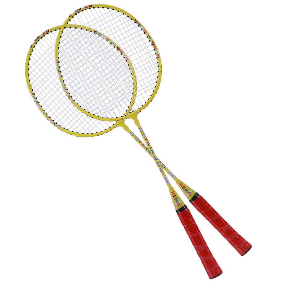 2pcs Badminton Rackets Set Family Couples Double Badminton Racquet Aluminum Split for Training Powerful Hitting