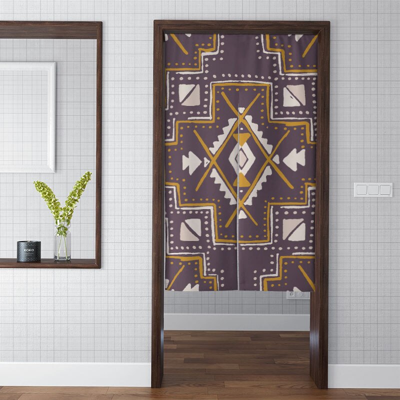 Exotische bohemian gordijn roman keuken dikke verduisterende wandtapijt moderne kleurrijke artistieke schaduw badkamer toilet deuropening stof: Stijl 04