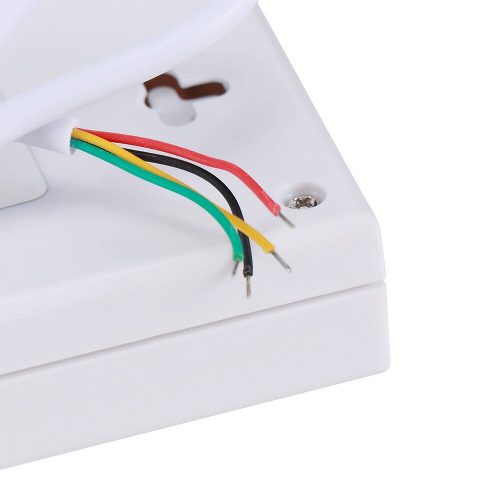 Timbre de puerta con cable DC 12V, timbre de bienvenida con cable para la Oficina y el hogar, sistema de Control de acceso de seguridad, color blanco